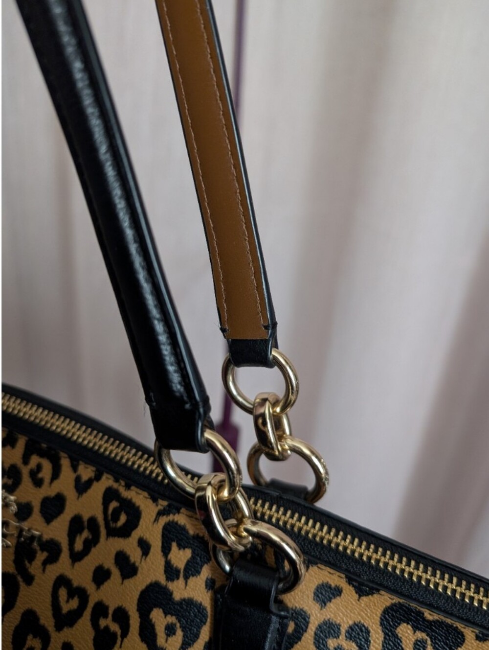 COACH Wild At Heart Leopard Tote - Picture 7 of 8